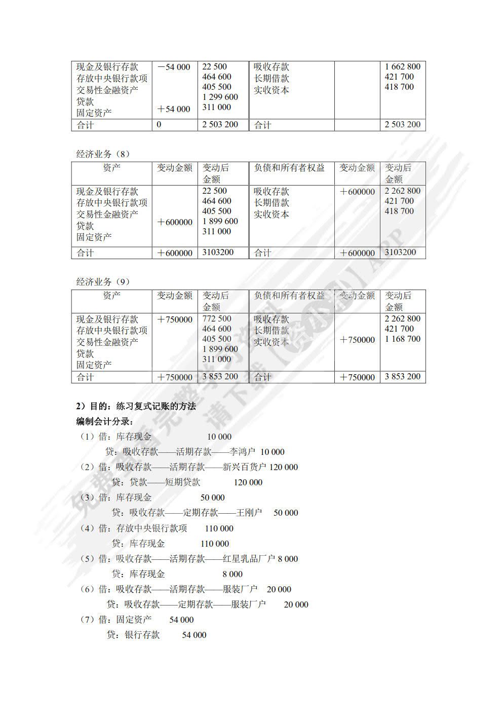 银行会计（第五版）