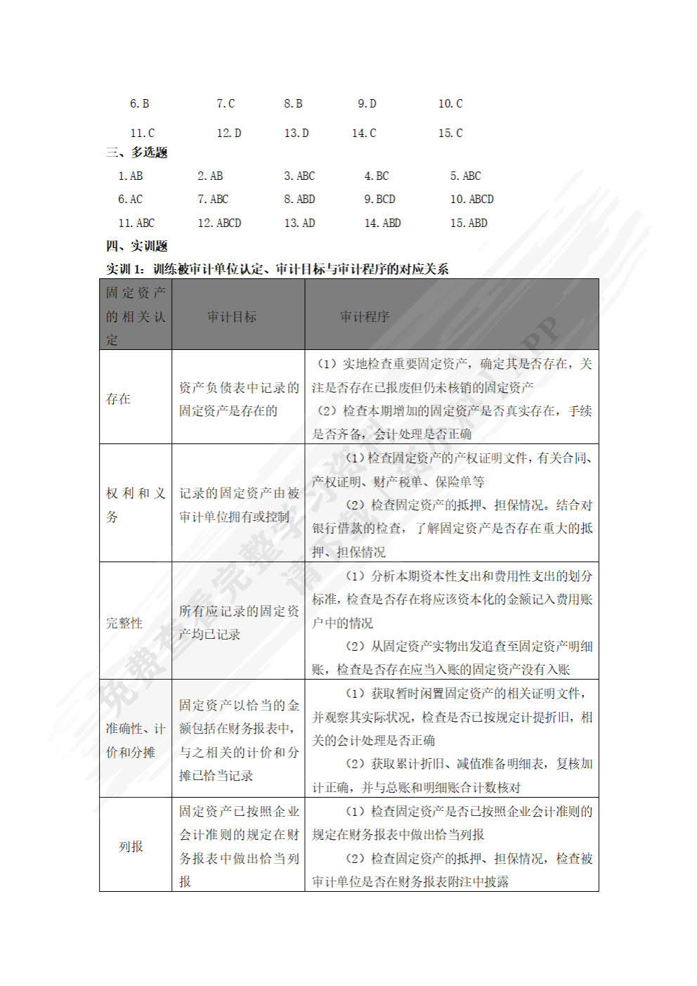 审计基础与实务第二版