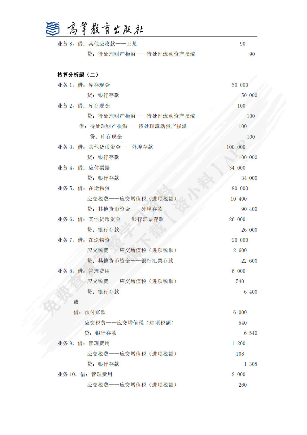 财务会计实务学习指导、习题与项目实训（第六版）