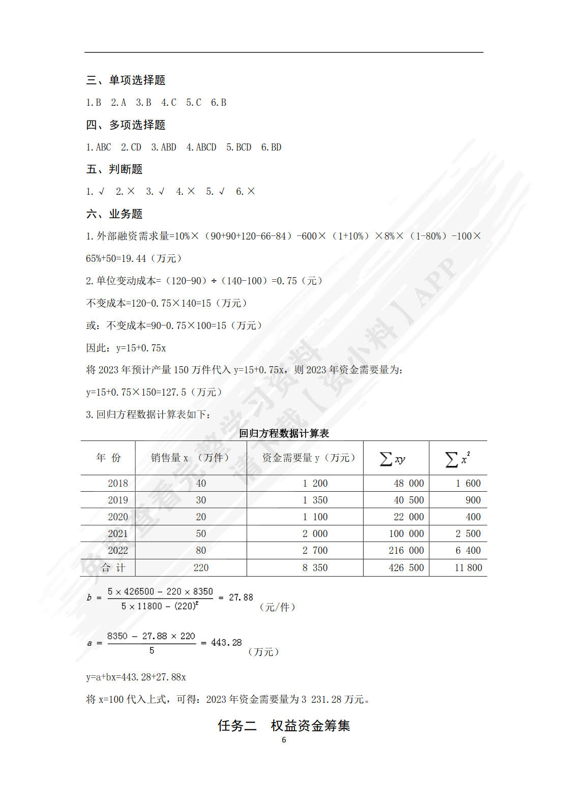 企业财务管理技能训练