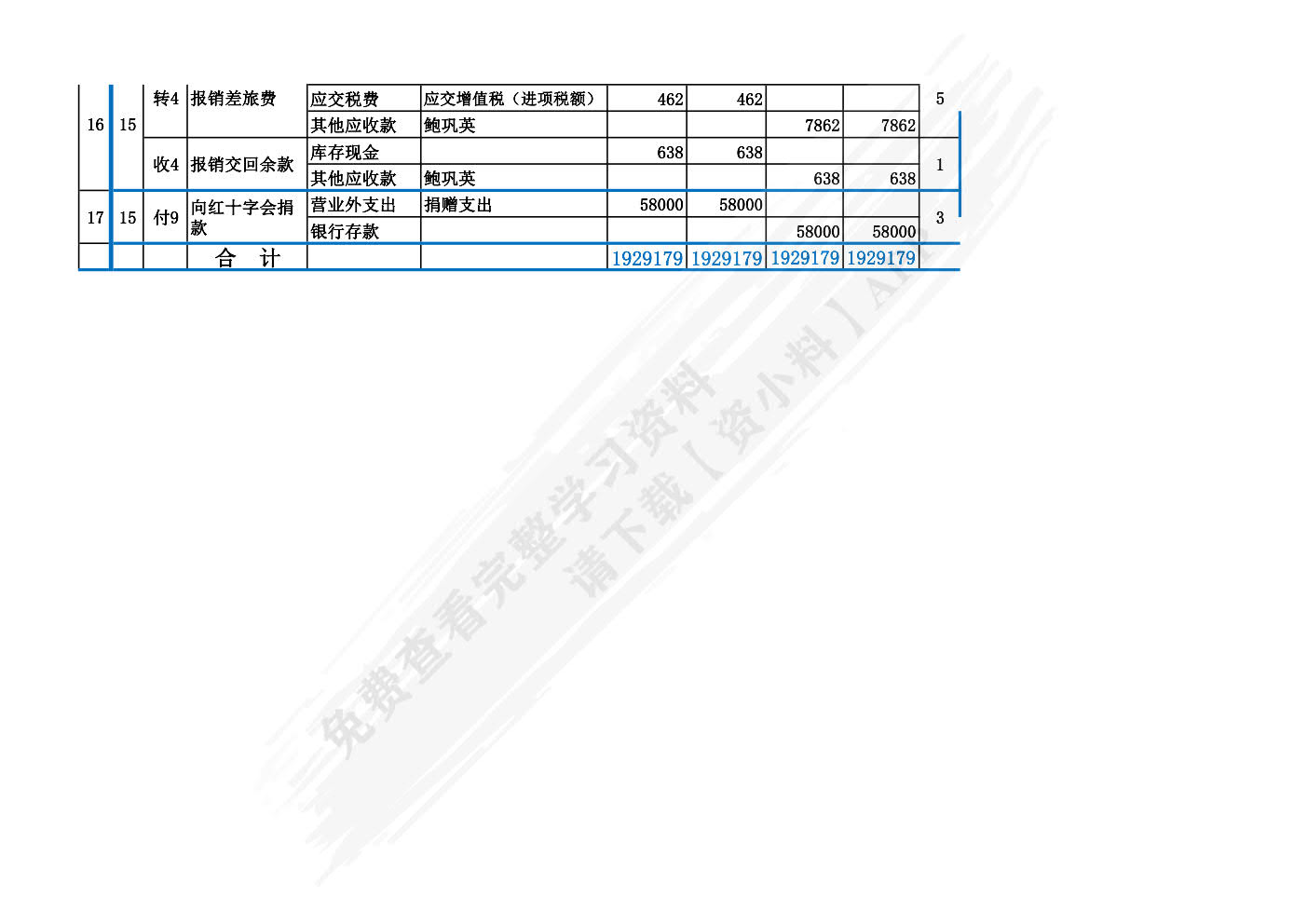 会计学综合模拟实验（第四版）