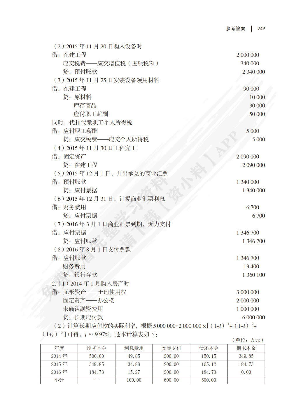 中级财务会计学