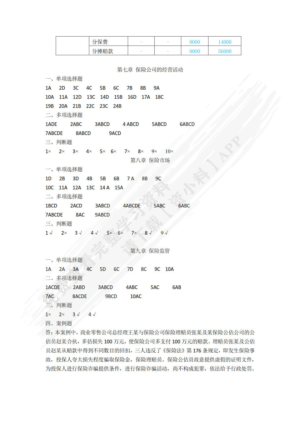 保险基础与实务（第二版）